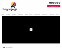 Tablet Screenshot of chagrinyoga.com